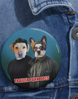 Perros de Trailer Park (2 - 3 mascotas) Chapa personalizada