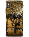 Funda para móvil personalizada con 2 mascotas 'Dog Busters'