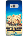 Funda personalizada para teléfono con 2 mascotas 'Top Paw'
