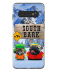 Funda personalizada para teléfono con 2 mascotas 'South Bark'