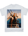 Camiseta personalizada para 2 mascotas 'Titanic Doggos'