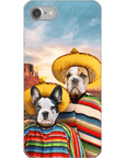 '2 Amigos' Funda personalizada para teléfono con 2 mascotas