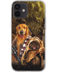 Funda personalizada para teléfono con 2 mascotas 'Chewdogga & Dogg-E-Wok'