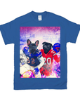 Camiseta personalizada para 2 mascotas 'Buffalo Doggos'