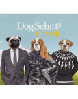 Manta personalizada para 3 mascotas 'DogSchitt's Creek'