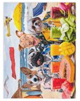 Manta personalizada para 4 mascotas 'The Beach Dogs'