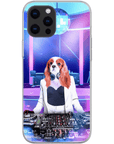 Funda para móvil personalizada 'La DJ femenina'