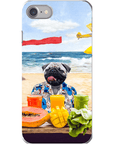 Funda para móvil personalizada 'El perro de la playa'