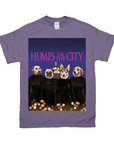 Camiseta personalizada para 4 mascotas 'Humps in the City'