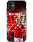 Funda para móvil personalizada 'Dinamarca Doggos Soccer'