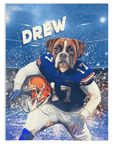 Manta personalizada para mascotas 'Florida Doggos College Football'