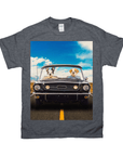 Camiseta personalizada para 2 mascotas 'The Classic Woofstang'
