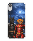 Funda personalizada para teléfono con 2 mascotas 'Batdog & Flash Doggo'