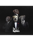 Manta personalizada para 4 mascotas 'The Dogfathers'