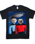 Camiseta personalizada para 2 mascotas 'Doggo-Trek'