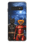 Funda personalizada para teléfono con 2 mascotas 'Batdog & Flash Doggo'