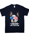 Camiseta personalizada para mascotas '2020 Voto por mi perro'