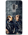 Funda personalizada para teléfono con 2 mascotas 'The Navy Veterans'