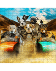 Rompecabezas personalizado de 7 mascotas 'Harley Wooferson'