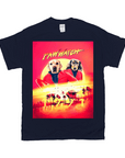 Camiseta personalizada para 2 mascotas 'Paw Watch'