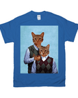 Camiseta personalizada para 2 mascotas 'Step-Kitties'