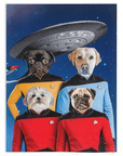 'Doggo-Trek' Manta personalizada para 4 mascotas