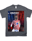 Camiseta personalizada para mascotas 'Croatia Doggos Soccer'