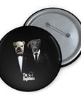El pin personalizado de Dogfather(s) (1 - 4 mascotas)