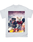 Camiseta personalizada para 2 mascotas 'Houston Doggos'