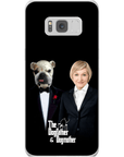 Funda personalizada para teléfono humano o mascota 'The Dogfather & Dogmother'