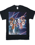 1980s Lazer Portrait Personalized T-Shirt for Pets and Humans Custom Portrait Tee