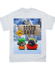 Camiseta personalizada para 2 mascotas 'South Bark'
