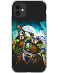 Funda personalizada para teléfono con 2 mascotas 'Teenage Mutant Ninja Doggos'