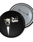 El pin personalizado de Dogfather(s) (1 - 4 mascotas)