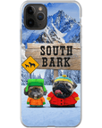 Funda personalizada para teléfono con 2 mascotas 'South Bark'