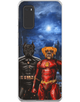 Funda personalizada para teléfono con 2 mascotas 'Batdog & Flash Doggo'