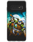 Funda personalizada para teléfono con 2 mascotas 'Teenage Mutant Ninja Doggos'