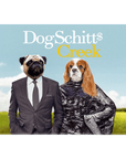 Lienzo personalizado para 2 mascotas 'DogSchitt's Creek'