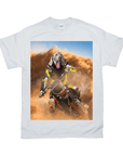 Camiseta personalizada para mascotas 'El piloto de motocross'
