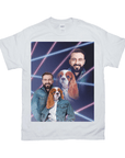 1980s Lazer Portrait Personalized T-Shirt for Pets and Humans Custom Portrait Tee