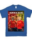 Camiseta Personalizada 2 Mascotas 'Spain Doggos Soccer'