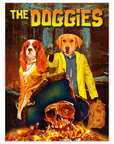 Póster personalizado para 2 mascotas 'The Doggies'