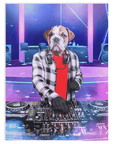 Manta personalizada para mascotas 'El DJ masculino'