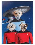 'Doggo-Trek' Manta personalizada para 3 mascotas