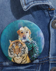El pin personalizado del rey del woofer
