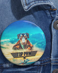 Pin personalizado de pata superior (1 - 2 mascotas)