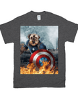Camiseta personalizada para mascotas 'Capitán Doggmerica'
