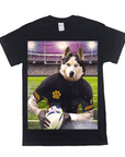 Camiseta personalizada para mascotas 'El jugador de rugby'