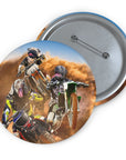 Pin personalizado Los pilotos de motocross (1 - 3 mascotas)