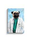 Lienzo personalizado para mascotas 'El Doctor'